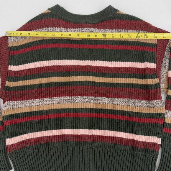 NWT Marine Layer Robin Merino Wool Blend Multi Stripe Crop Cardigan Size XS - Picture 8 of 10